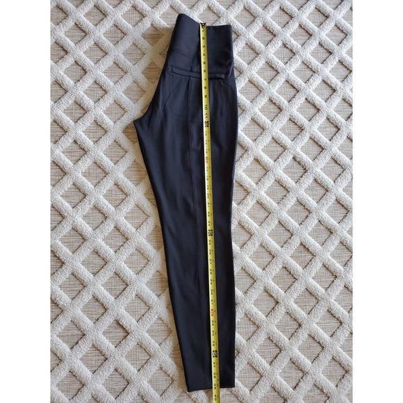 Athleta Delancey Gleam Moto Tight Leggings Pants Vegan Leather Black Size Large - Picture 8 of 9